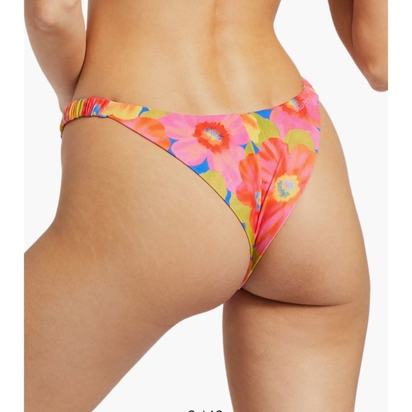 NWT Sunny Coast Tanga Ruched Bikini Bottoms | Billabong - Picture 2 of 7